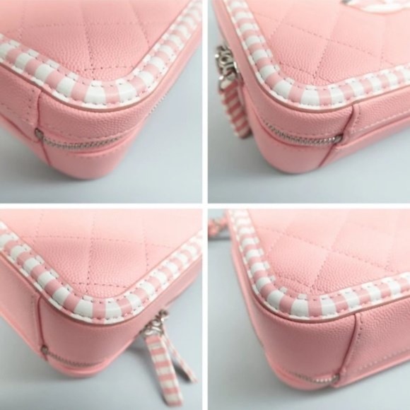 100% Authentic CHANEL Vanity case Quilted Leather Satchel Bag - Picture 7 of 12